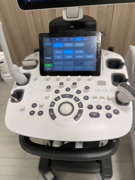 Használt Samsung HS50 ultrahang készülék kezelőpultja