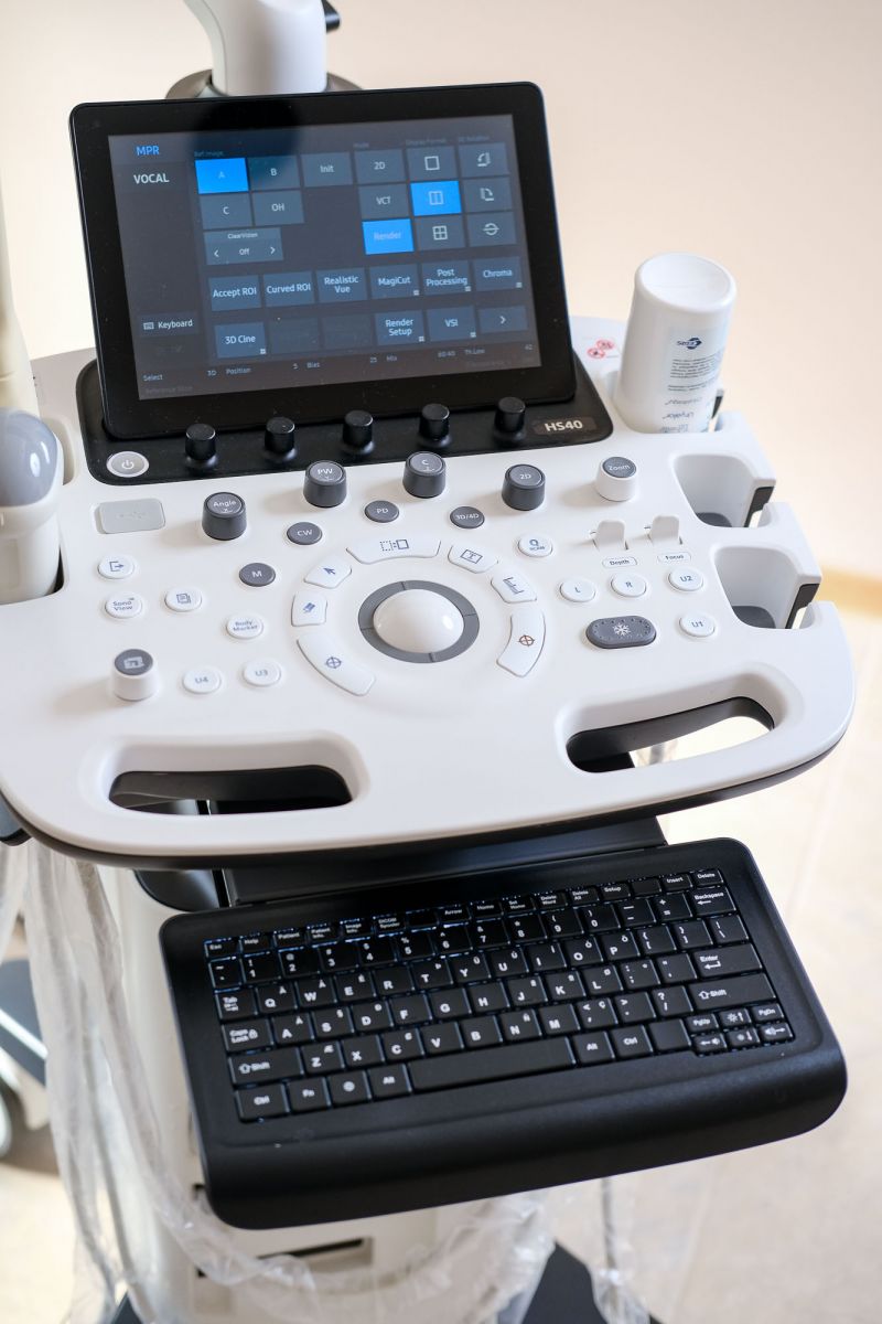 Használt HS40 ultrahang készülék kezelőpultja